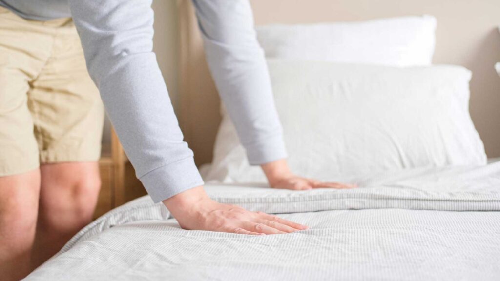 Identify a bad mattress that can cause rib pain.