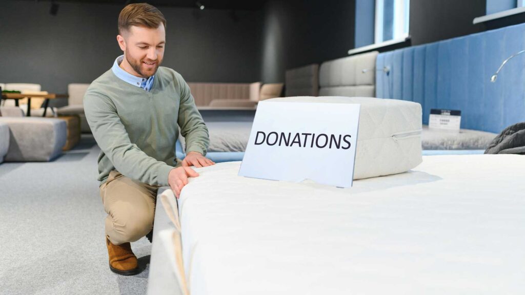 Donating is a great option for extra mattress.