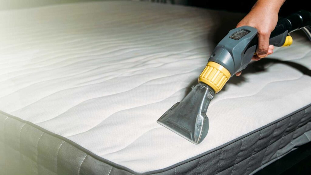Using dry-wet vacuum so it doesn't take long to dry a mattress.