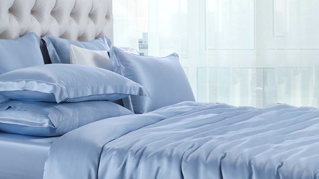 A silk duvet insert.